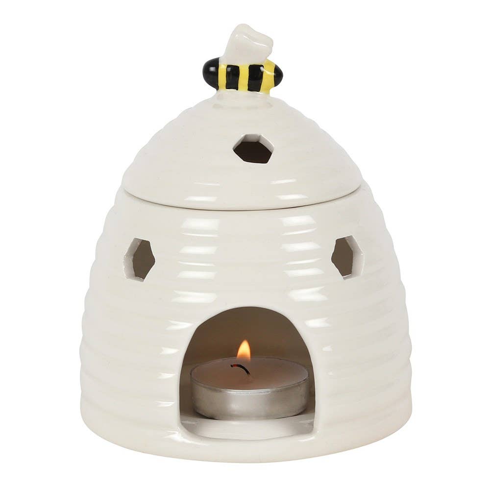 White Beehive Tealight Wax Warmer