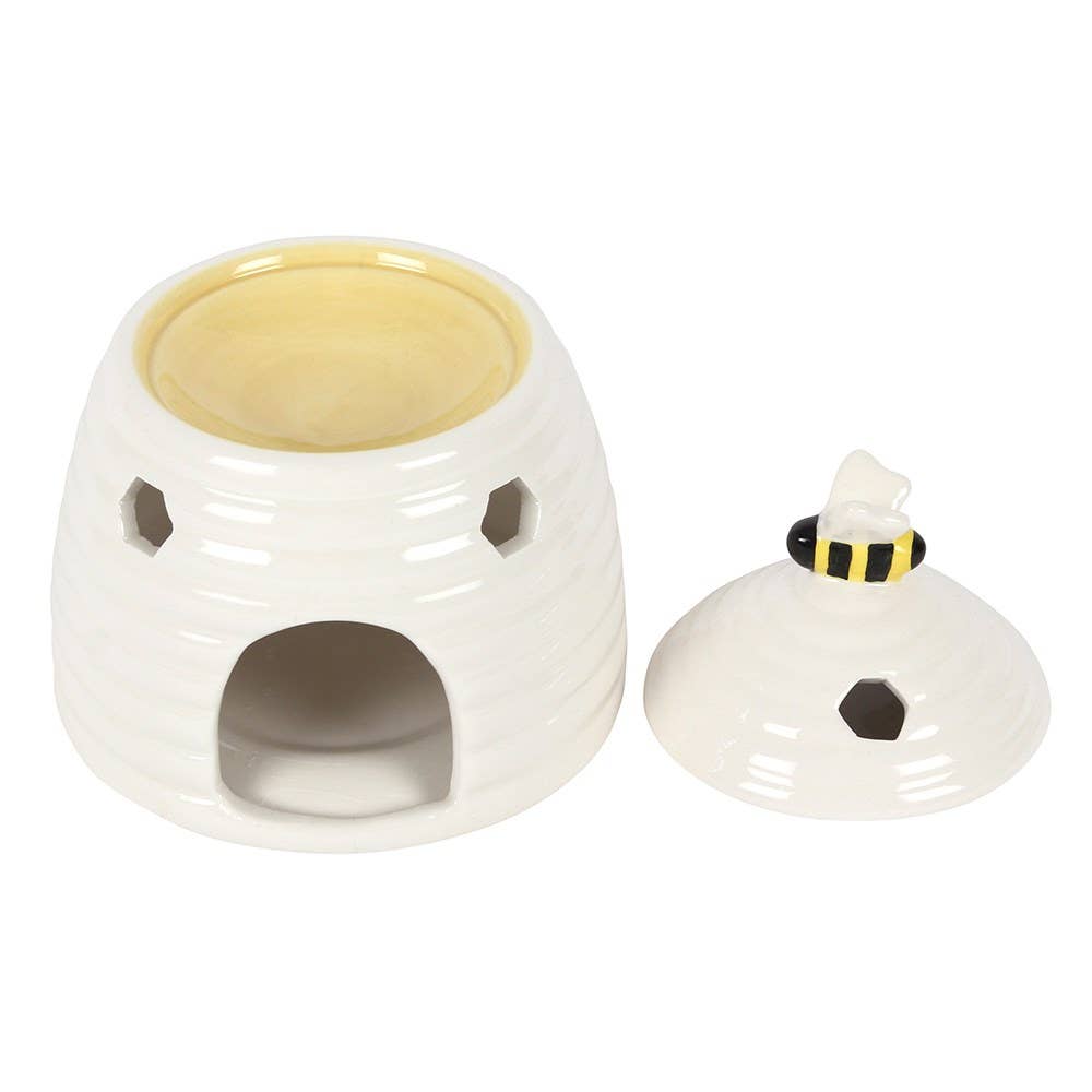 White Beehive Tealight Wax Warmer