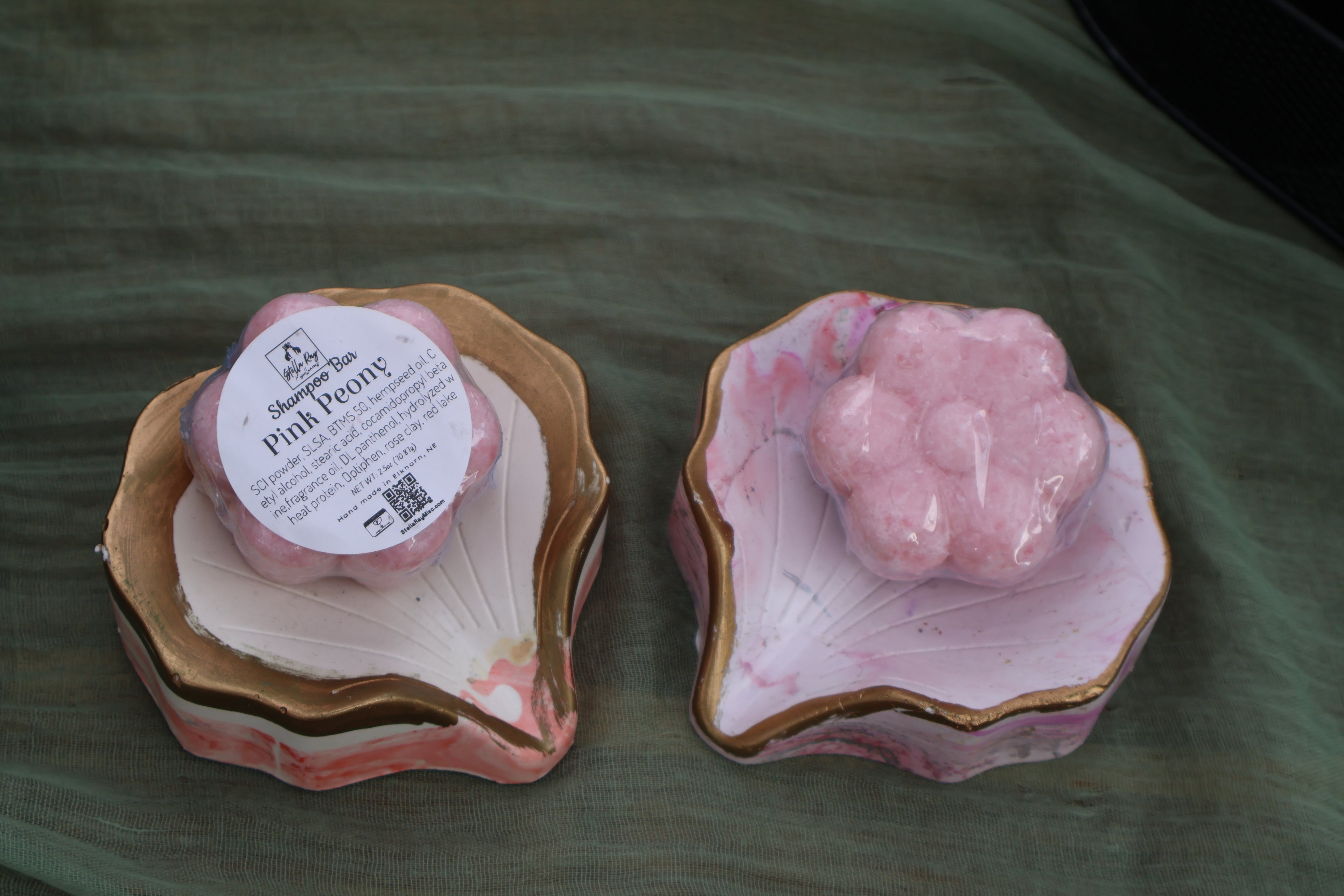 Pink Peony Shampoo Bar