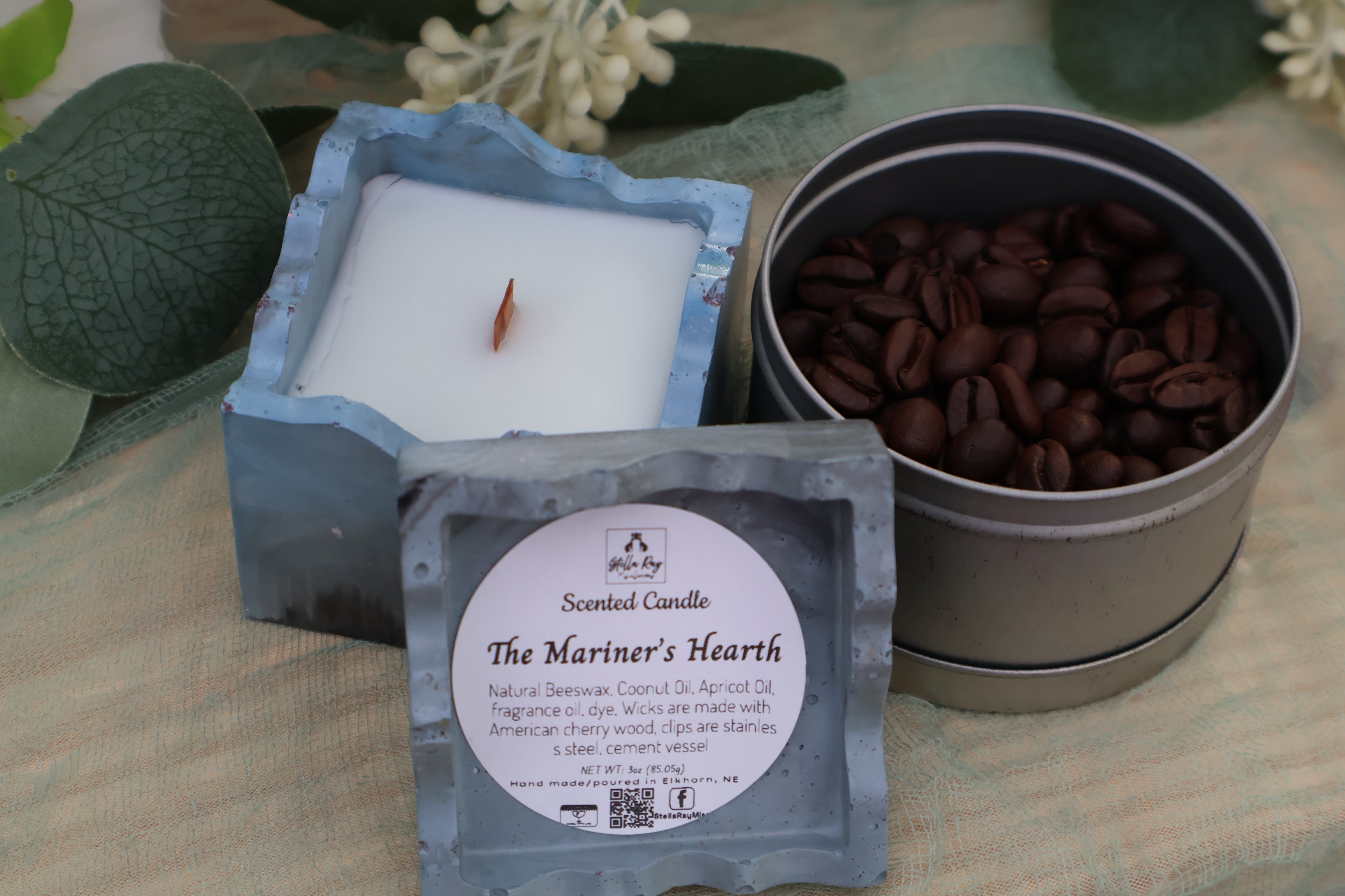Puzzle Box Candles | 3 oz Hand-Poured Scented Candle | Cement Vessel | Stella Ray Miscellaneous