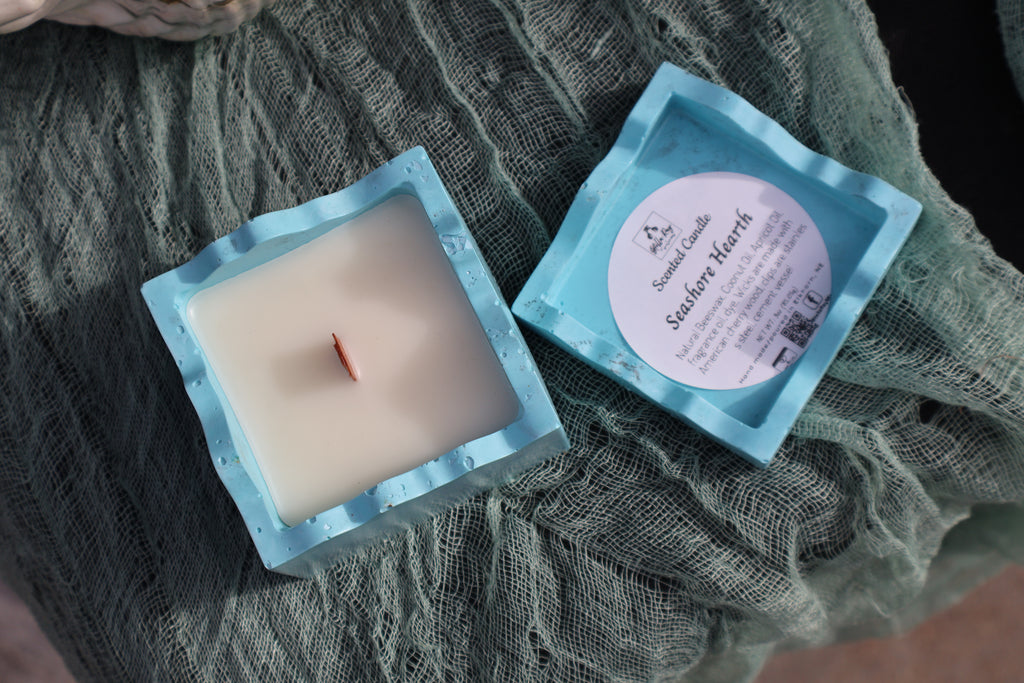 Puzzle Box Candles | 3 oz Hand-Poured Scented Candle | Cement Vessel | Stella Ray Miscellaneous