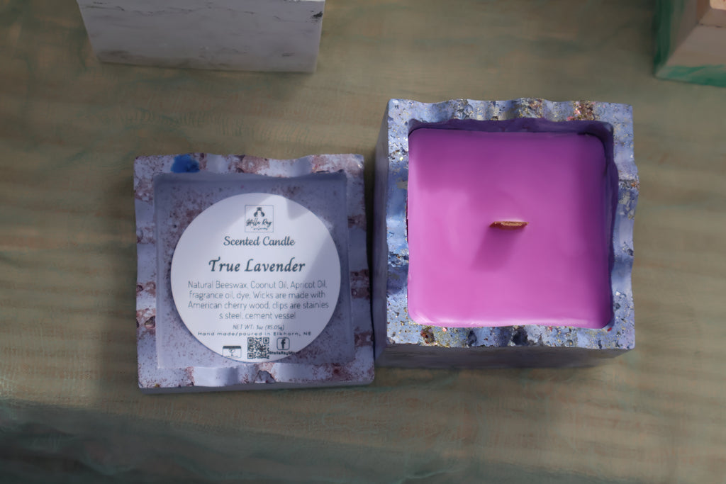 Puzzle Box Candles | 3 oz Hand-Poured Scented Candle | Cement Vessel | Stella Ray Miscellaneous