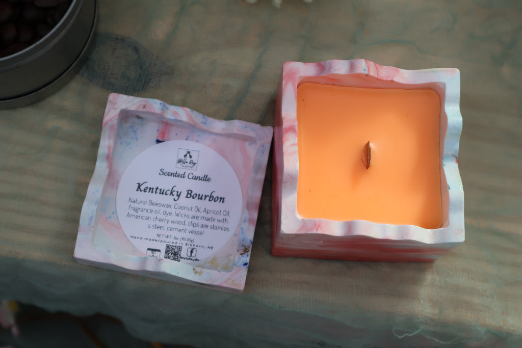 Puzzle Box Candles | 3 oz Hand-Poured Scented Candle | Cement Vessel | Stella Ray Miscellaneous