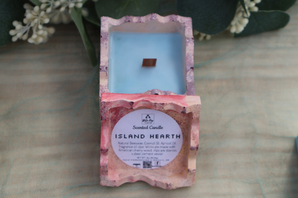 Puzzle Box Candles | 3 oz Hand-Poured Scented Candle | Cement Vessel | Stella Ray Miscellaneous